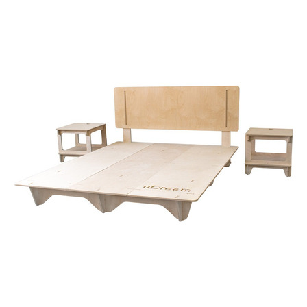 Recámara Udream De Abedul De Ensambles Tamaño King Size Color Beige Recámara Udream De Abedul De Ensambles Tamaño King Size Color Beige