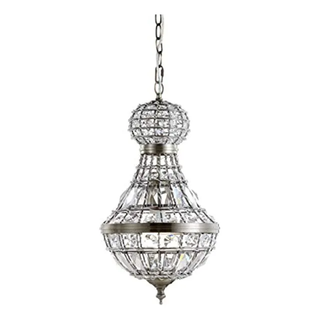 Lámpara De Araña Led (cristal, Metal, 9.8 In)diseño Imperial