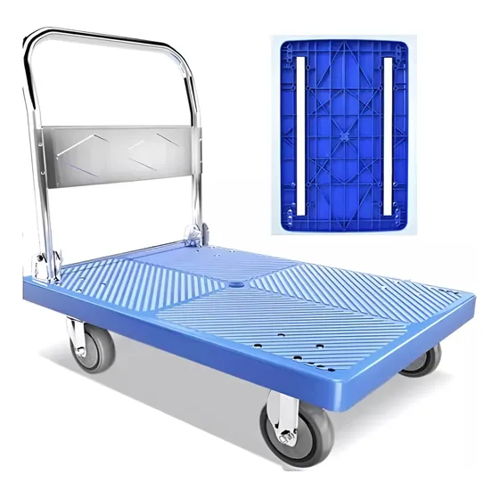 Carro Carga Yegua Plegable Plataforma 90x60cm 300-400kg