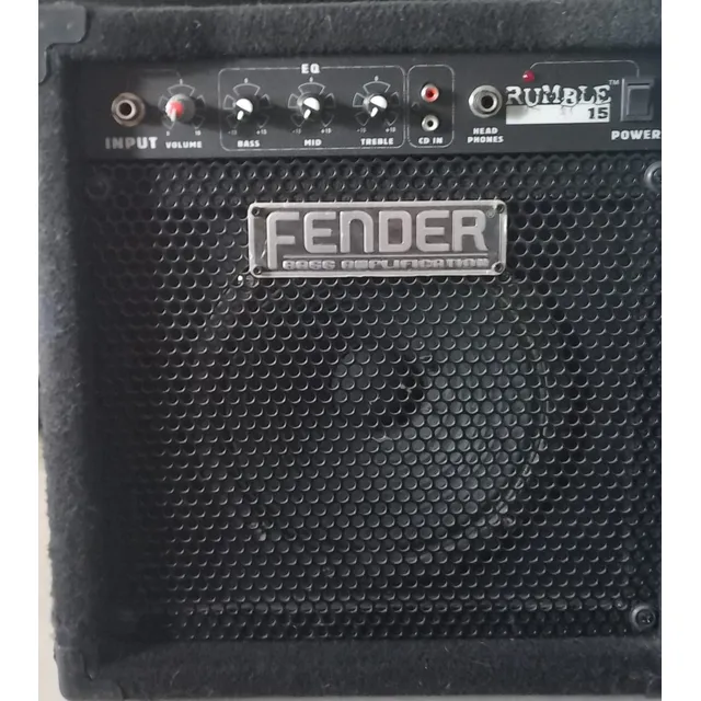 Amplificador Fender Rumble 15 Bass Fotos Reales. Negro