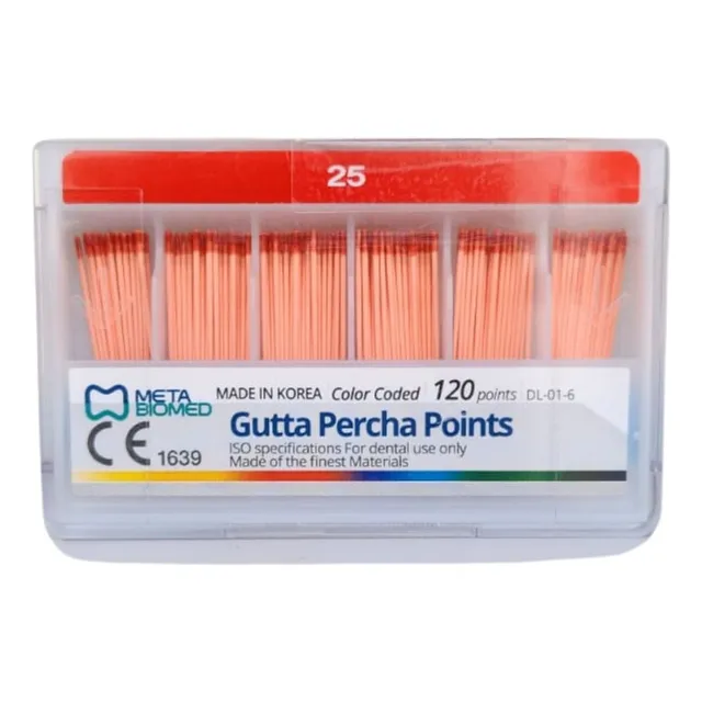Cono Gutta Percha Points Endodoncia  1ra. Serie X 120u Meta