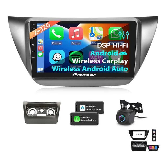Adaptador + Pantalla Android 9''  Para Lancer 2002-2014 Ccs 