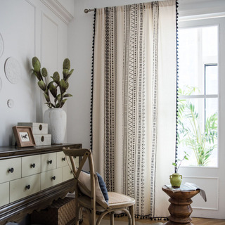 Cortinas Para Ventanales Estampadas En Blanco Y Negro Cortinas Para Ventanales Estampadas En Blanco Y Negro
