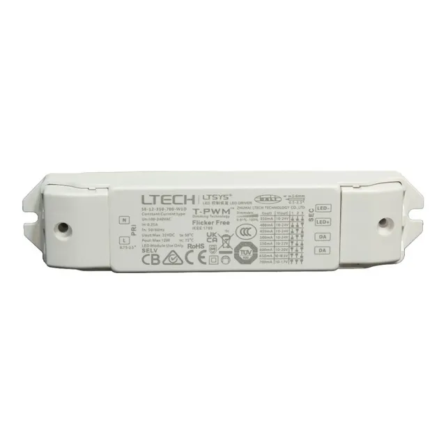 Driver/controlador Led Dali 350-700ma 12w  Se-12-350-700-w1d