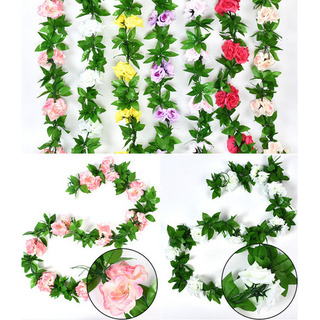 Enredadera Guía De 6 Piezas Con Decoración De Rosas Artifici Enredadera Guía De 6 Piezas Con Decoración De Rosas Artifici