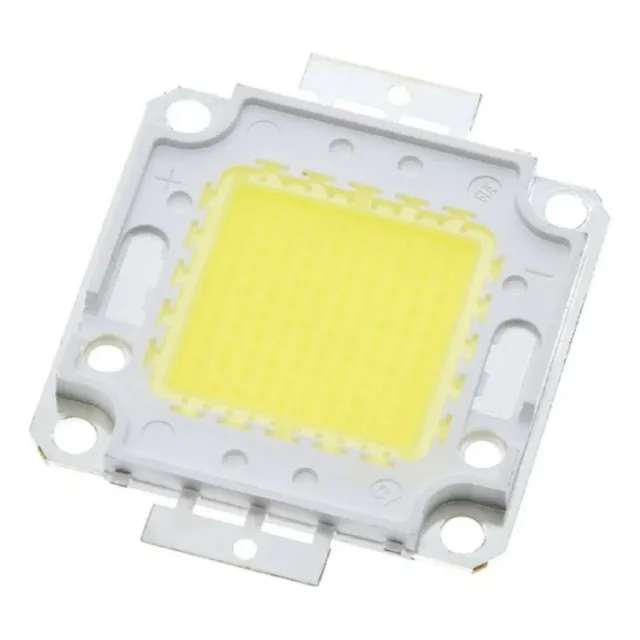 Led 100w Blanco Frio Brillante Base Cobre 32v-34v 10 Pzas