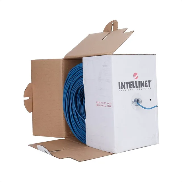 Bobina Cable Intellinet Cat 5e Utp 305 Metros Azul 362344