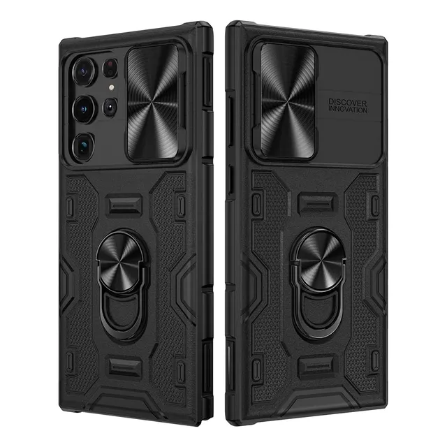 Funda Protectora Para Galaxy S22 Ultra Con Cubierta De Cámar