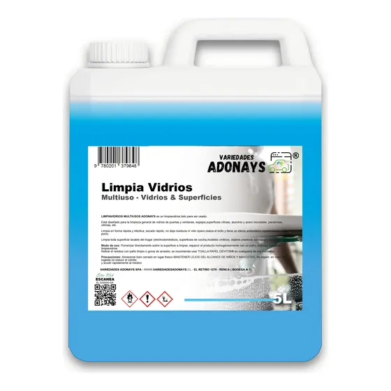 Limpia Vidrios Multiusos 5 Litros
