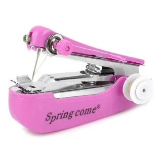 Mini MĂĄquina De Costura De MĂŁo Spring Come PortĂĄtil - Deep Pink Mini MĂĄquina De Costura De MĂŁo Spring Come PortĂĄtil - Deep Pink