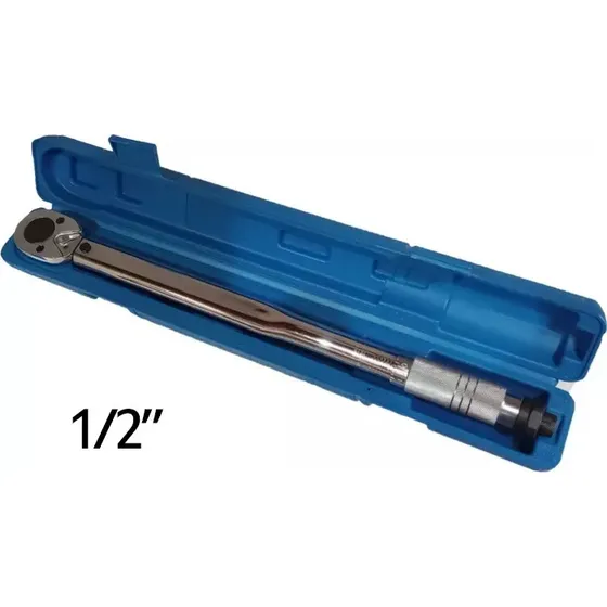 Torquímetro De Zafe 1/2  Cromado Profesional 2,8 A 21 Kg 47 Cm En Maletin Md-385 Guiller Doble Escala Newton·metro Y Kilogramo Metro