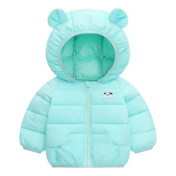 Chamarra Niñas Color Sólido Invierno Abrigo De Algodón Niños