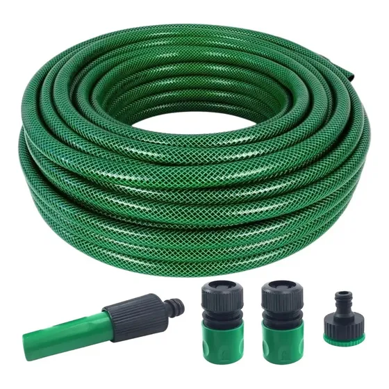 Manguera Reforzada 1/2 Pulgada Rollo 50 Mts Color Verde