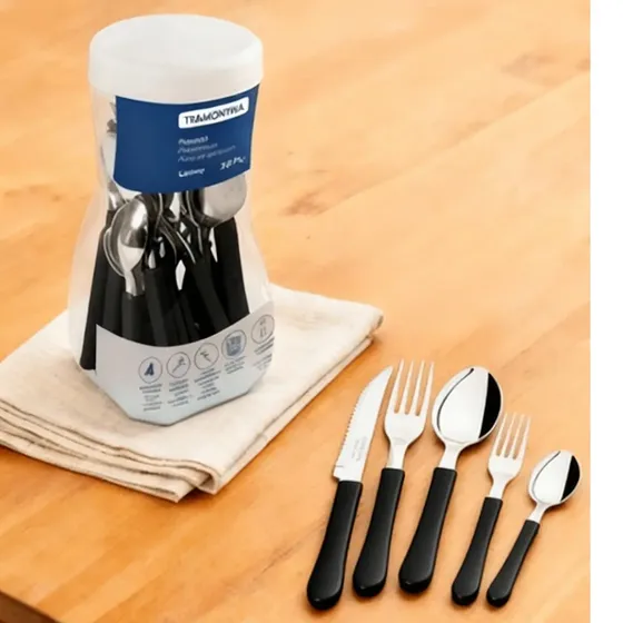 Faqueiro Tramontina Aço Inox 20 Peças Jogo Talheres Presente