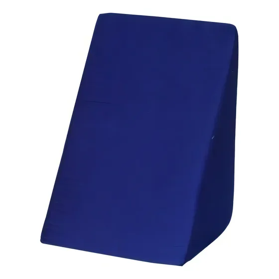 Travesseiro Sankonfort Descanso triangular 55cm x 45cm x 35cm cor azul