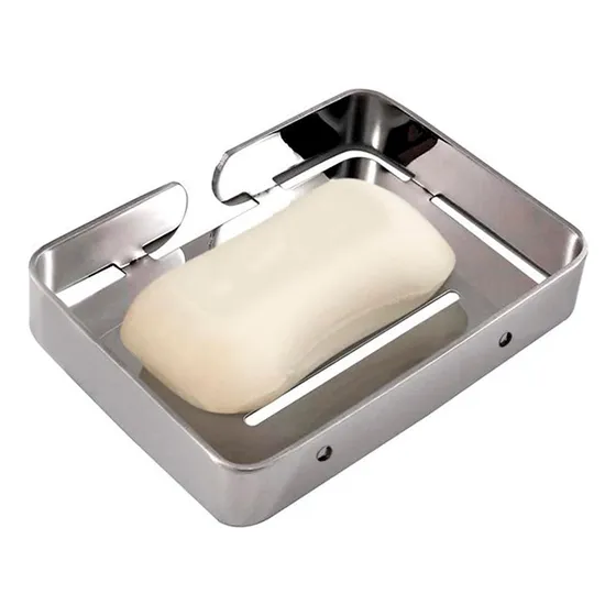 Jabonera De Acero Inoxidable Para Baño Ducha Con Porta Jabon Color Cromado