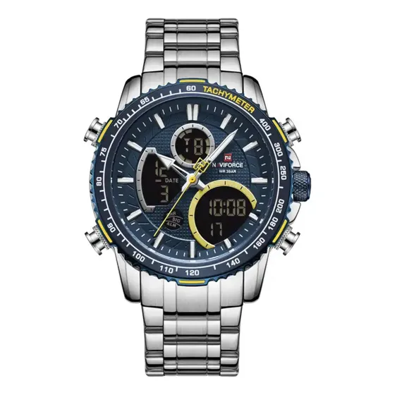 Reloj Naviforce Digital Y Analógico Modelo Nf 9182 Blue