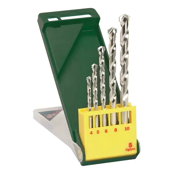 Set Brocas 5 Pzs Ideal Concreto + Estuche De Taladro Bosch