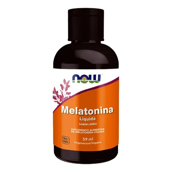 Melatonina Importada Now Foods Líquida Para Regular O Sono