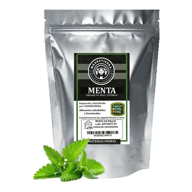 Té De Menta En Polvo X500g - g a $58