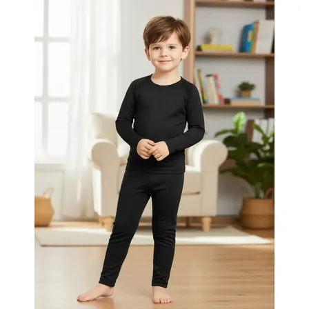 Conjunto Térmico Segunda Pele Infantil Calça E Blusa P Frio Preto 10