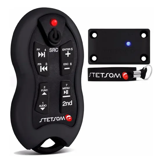 Control De Larga Distancia Stetsom Sx2, 500 Metros, Cd Y Dvd, Color Negro
