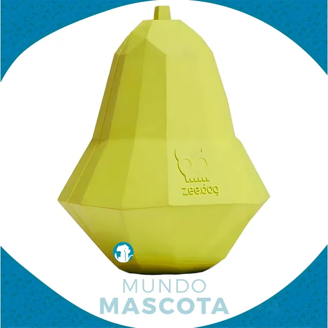 Juguete Mordible Con Aroma Y Rellenable Para Perros Zee Dog Color Pera