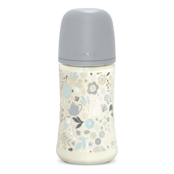 Biberón 3-6m 270ml Fisio Sx Pro Suavinex - Wonderland Color Azul Acero
