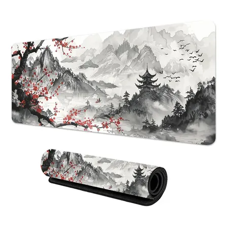Alfombrilla Mouse Pad Cubierta Escritorio 80x30 Red Cherry