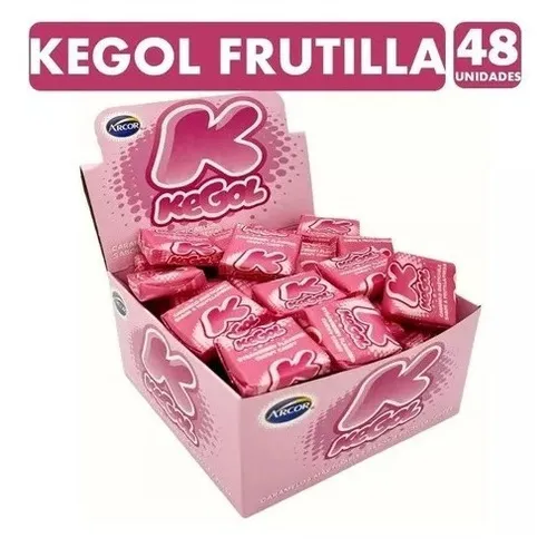 Caramelo Kegol Frutilla (caja Con 48 Unidades