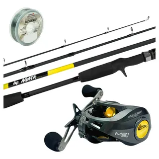 Carretilha Bg M21 PrĂł Gold + Vara New Agata 1,82m Jau Pesca Carretilha Bg M21 PrĂł Gold + Vara New Agata 1,82m Jau Pesca