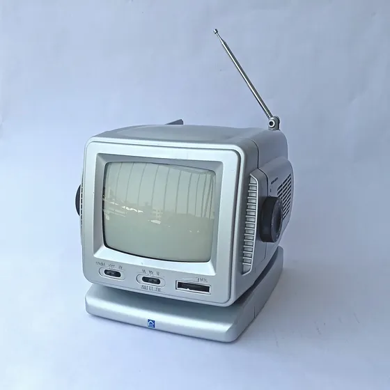 Television Portátil 5.5  En B/n Con Radio Fm