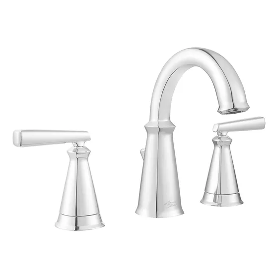 Grifo Baño 2 Manija Extendida 8  Laton Cromo Pulido