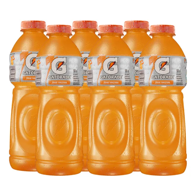 Gatorade De Tangerina Garrafa 500ml - Pack Com 6 Unidades