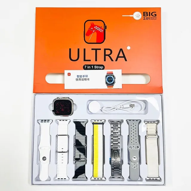 Smartwatch Ultra Max Suit Combo Sport Reloj Inteligente 7en1