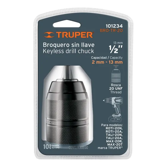 Chuck Mandril De Taladro 13 Mm Autoloock Truper