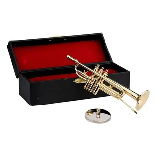 Delicado Instrumento Musical De Mini Trompete Banhado A Ouro Delicado Instrumento Musical De Mini Trompete Banhado A Ouro