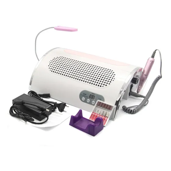 Torno Para Uñas 4 En 1 30.000 Rpm + Aspirador + Lampara Led 
