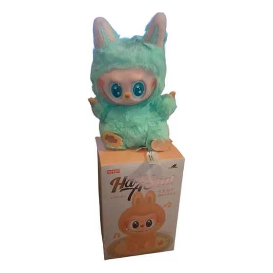 Muñeco Pop Mart Laburu Con Llavero Ququ Verde