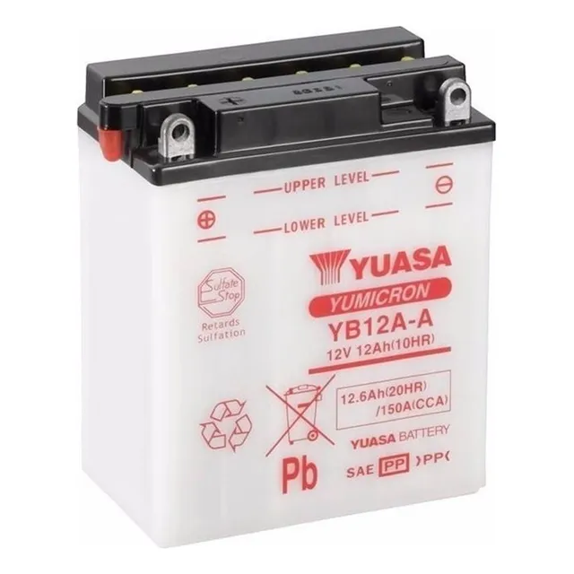 Batería Moto Yuasa Yb12a-a Kawasaki En500-a Vulcan 90/96