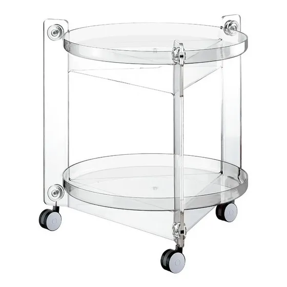 Mesa De Centro 2 Niveles Transparente Guzzini