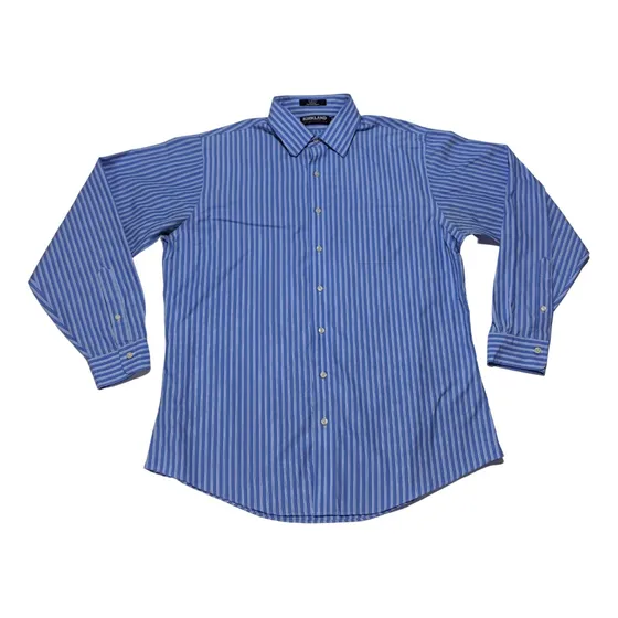 Camisa Kirkland. Manga Larga Slim Fit. Algodón. Talla L.