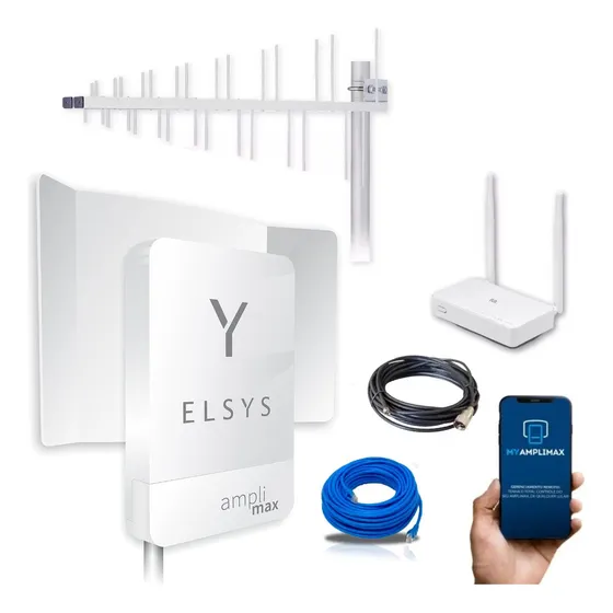 Elsys FIT EPRL18 Amplimax Kit Completo De Internet P/ Fazenda Sitios Rural