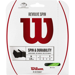Wilson Revolve Spin 16 Cordaje De Tenis - Juego, Verde Wilson Revolve Spin 16 Cordaje De Tenis - Juego, Verde