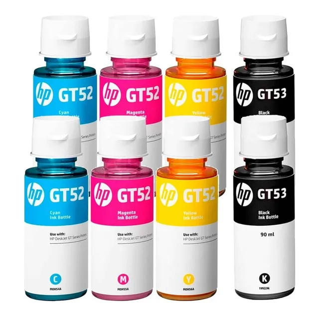 Kit 8 Botellas Tinta Hp Gt53 Gt52 Negro 115 318