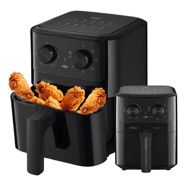 Fritadeira Eletrica Sem Óleo Air Fryer 4,2l Elgin 220v E110v