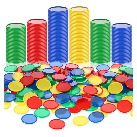 Fichas Plastico Didacticas 300 Pzs Colores Juego Mesa Poker