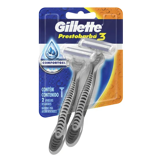 Máquina para afeitar Gillette Prestobarba3 descartable 2 u