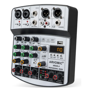 Mezclador Audio 4 Canales Consolas Sonido Mixer Usb Bluetoot Mezclador Audio 4 Canales Consolas Sonido Mixer Usb Bluetoot