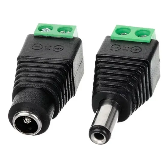 Paquete Conectores Hembra Y Macho Dc 12v Camara Dvr
